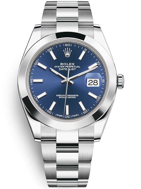 rolex oyster perpetual datejust blu|2021 Rolex Datejust 41 mm.